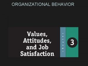 ORGANIZATIONAL BEHAVIOR OBJECTIVES LEARNING AFTER STUDYING CHAPTER THREE