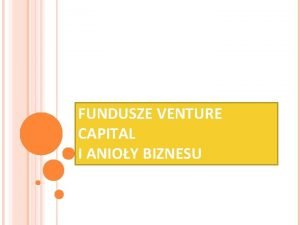 Lista funduszy venture capital