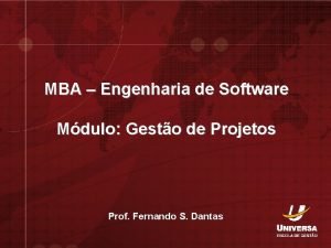 Mba engenharia de software