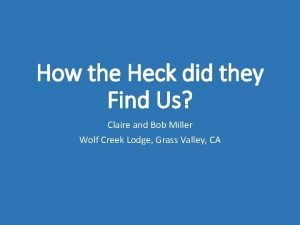 Wolf creek cohousing