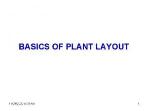 BASICS OF PLANT LAYOUT 11292020 4 09 AM