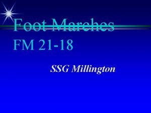 Fm 21-18 foot marches