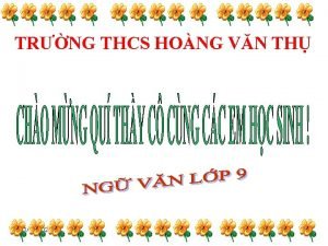 TRNG THCS HONG VN TH 11292020 1 KIM