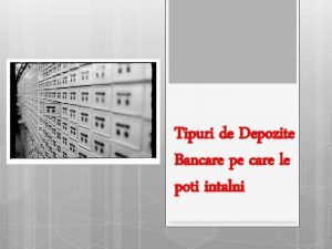 Depozit bancar definitie