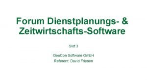 Zeitwirtschaftssoftware