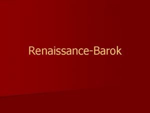 RenaissanceBarok Renaissance verstand Renaissance wedergeboorte klassieke oudheid n