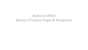 Business Office Banner 9 Finance Pages Navigation Banner