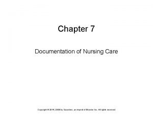 Nursing documentation examples