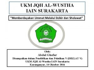 Ukm iain surakarta Ukm iain surakarta