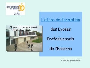 Loffre de formation Cliquez ici pour voir la