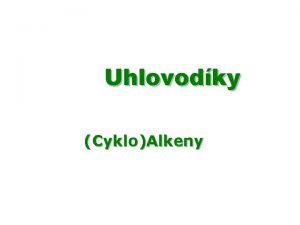 Cykloalkeny