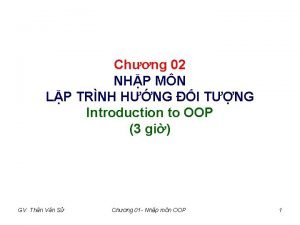 Chng 02 NHP MN LP TRNH HNG I