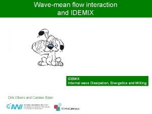 Wavemean flow interaction and IDEMIX Internal wave Dissipation