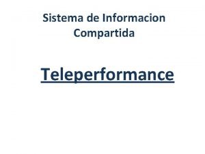 Intranet teleperformance