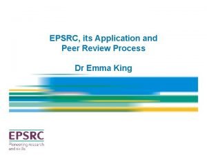 Epsrc response to reviewers