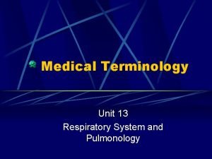 Pne/o medical term