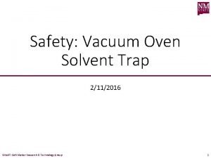 Solvent oven