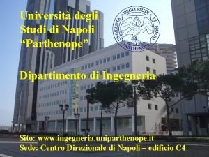 Università degli studi di napoli