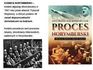 Kodeks norymberski w polsce