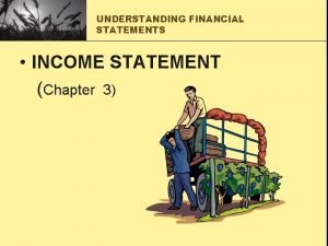 UNDERSTANDING FINANCIAL STATEMENTS INCOME STATEMENT Chapter 3 Income