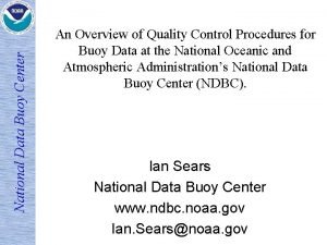 National data buoy center