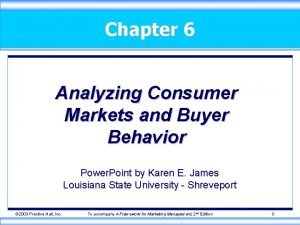 Analyzing consumer markets ppt