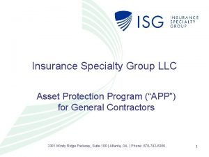 Asset protection for contractors
