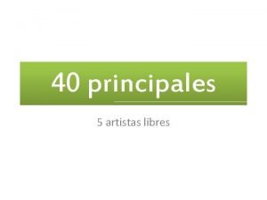 Artistas libres