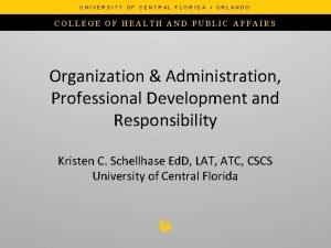 College of health and public affairs ucf