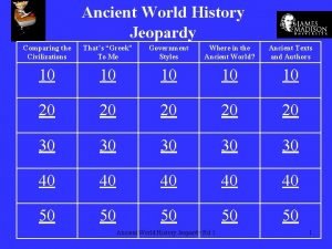 World history jeopardy