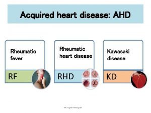 Rheumatic heart disease