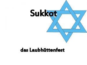 Sukkot das Laubhttenfest Inhaltsverzeichnis Sukkot Zeitpunkt und Dauer