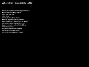 Buy atarax online uk