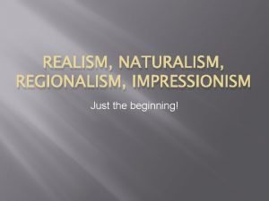 Impressionism vs naturalism