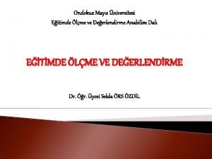 Mutlak değerlendirme örnekleri