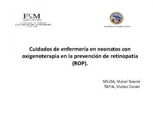 Cuidados de enfermería en oxigenoterapia neonatal