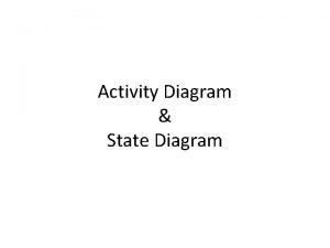 Activity state diagram