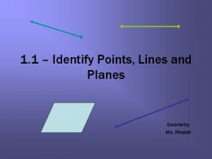 1 1 Identify Points Lines and Planes Geometry