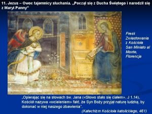 11 Jezus Owoc tajemnicy suchania Pocz si z