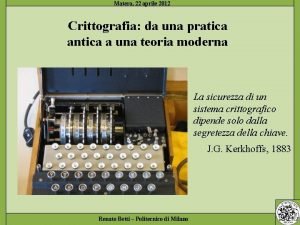Cifrario perfetto