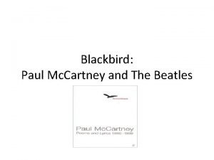 Beatles blackbird meaning