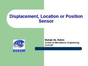 Displacement Location or Position Sensor Muhajir Ab Rahim