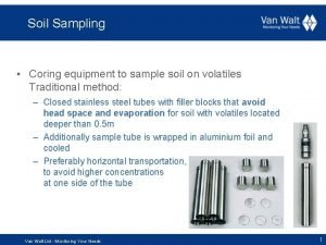 Soil Sampling Coring equipment to sample soil on