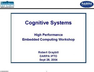 Cognitive embedded system