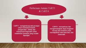 Perbezaan Antara Co RT 1 Co RT 4