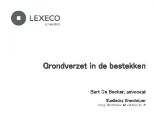 Bart de becker advocaat