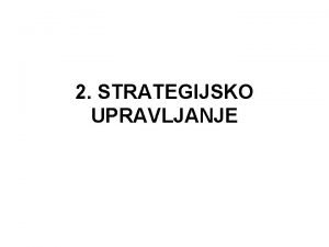 Strategijsko upravljanje