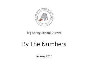 Big spring school district