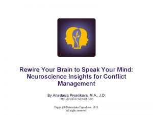 Rewire Your Brain to Speak Your Mind Neuroscience