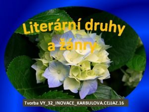 Literární druhy
